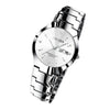FNGEEN 5808 Men Fashion Steel Strap Quartz Watch Couple Watch(Stainless Stee White Surface)