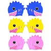 HAIZID Cute Cartoon Waterproof Silicone Children Swimming Cap(Shark Tooth Yellow)