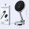 G158 360-Degree Rotating Metal Phone Stand Dashboard Folding Magnetic Car Mount(Silver)