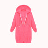 Women Hooded Long Sleeved Sweater In The Long Coat, Size:XXXL(Phosphor)