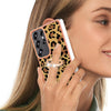 For Samsung Galaxy S25 Ultra 5G Electroplating Dual-side IMD Phone Case with Ring Holder(Leopard Print)