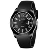 addies MY-1601 Regular Version Silicone Watchstrap Quartz Watch, Support Calendar, Size:L (Gray)