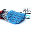 Bicycle Basket Cloth Hanging Basket Folding Bicycle Basket(Blue Square)