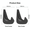 4pcs/set Car Auto Universal Soft Plastic Splash Flaps Mudguards Fender Guard