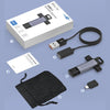 NK-951 3 in 1 USB3.2 to Type-C and 8 Pin Solid State USB Flash Drive with OTG Function