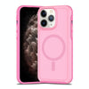 For iPhone 11 Pro Max Shockproof MagSafe Armor PC Hybrid TPU Phone Case(Purple Pink)