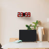 Multi-Function Large 3D LED Digital Wall Alarm Clock with Snooze Function, 12/24 Hours Display for Home, Kitchen, Office, DC 5V, CE Certificated(Red)