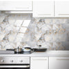 4 PCS  Crystal Film Wall Tile Sticker Imitation Marble Pattern Wall Sticker(DLS035)