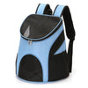 Foldable Pet Carrier Backpack, Breathable Nylon, Blue, For Small Pets