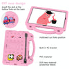 For Samsung Galaxy Tab S9 FE / X510N Handle Kickstand Children EVA Shockproof Tablet Case(Pink)