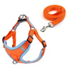 Reflective Escape Proof Dog Harness Vest, Suede Orange, XS