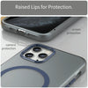 For iPhone 11 Pro MagSafe Frosted Translucent TPU + PC Full Coverage Phone Case(Dark Blue)