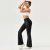 High-waisted Hip-lifting Elastic Quick-drying Yoga Sports Flared Pants, Size: XL()