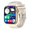 QX7 1.85 inch TFT Screen Smart Watch, Support Bluetooth Call / Hearth Monitoring / 100+ Sports Modes(Beige Gold)