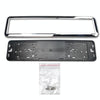 European/Russian/Ukrainian Stainless Steel License Plate Frame(Spray Black)