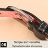 Dandali Ladies Microfiber Bottom Buckle Belt Versatile Jeans Waistband, Length: 105cm(Coffee)