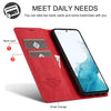 For Samsung Galaxy A16 5G LC.IMEEKE Strong Magnetism Microfiber Leather Phone Case(Red)
