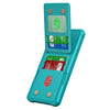 For Samsung Galaxy S25+ 5G Vertical Flip Card Bag Holder Leather Phone Case(Cyan Green)