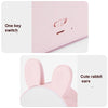 Cute Rabbit Night Light USB Charging Bedroom Bedside Sleeping Eye Protection Lamp(Pink)