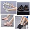 450 Summer Breathable Sock Shoes Fly Woven Comfortable Casual Shoes, Size: 37(Beige)