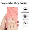 For Samsung Galaxy A26 5G Stitching Embossed Leather Phone Case(Pink)