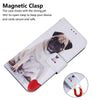 For Realme 13+ Global Coloured Drawing Flip Leather Phone Case(Pug)