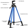 Portable Phone Live Selfie 3366 Tripod Stand DV SLR Camera Self-timer Full Light Bracket(Gold)