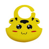Waterproof Baby Bib Children Silicone Feeding Bag, Colour:Yellow Giraffe