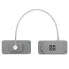 Child Safety Lock No Hole Window Limiter Refrigerator Drawer Cabinet Combination Lock, Specification: 2-bit Gray