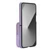 For Samsung Galaxy Z Flip6 AwQuer Crossbody Zipper Wallet Bag Litchi Leather Phone Case(Light Purple)