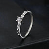 MSR059 S925 Sterling Silver Platinum Moissanite Ring(6)