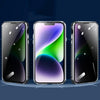 For iPhone 14 Plus Anti-peeping Magnetic Tempered Glass Phone Case (Purple)