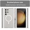 For Samsung Galaxy S23 Ultra 5G MagSafe Frosted Translucent TPU + PC Full Coverage Phone Case(White)