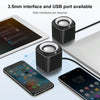 A1 Upgraded Version USB Wire-controlled 4D Stereo Sound Mini Wired Speaker, Cable Length: 1.3m(Black)