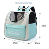 Breathable Cat Backpack Carrier, Green - Foldable & Portable