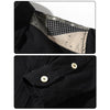 Youth Casual Retro Workwear Long Sleeve Shirt, Size: L(Khaki)