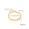 OPK 1384 Stainless Steel Plain Chain Jewelry Simple Splicing Bracelet, Color: Steel Color