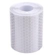 Car Motorcycles Reflective Material Tape Sticker  Safety Warning Tape Reflective Film(White)