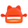 Baby Anti-eating Hand Cover Boiled Silicone Soothing Teeth Stick(Orange)