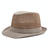 Summer Jazz Hat Mesh Breathable Sunscreen Hat, Size: Large 59-60cm(Dark Khaki)
