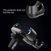 Litchi Texture Gravity Car Mount Phone Holder (White)