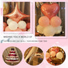 Round Balloons Romantic Proposal Layout Theme Party Balloon Decoration Set, Style:Pink