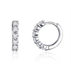 Platinum-plated Zircon Sterling Silver Jewelry Earrings