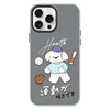For iPhone 12 Pro Max Skin Feeling Jelly TPU Hybrid PC Phone Case(Baseball Little Dog Black)