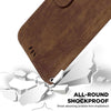 For Realme 13+ Global Little Tiger Embossed Leather Phone Case(Brown)