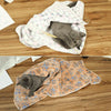 Soft Grey Coral Fleece Pet Blanket, Large 100x80cm - Dog & Cat