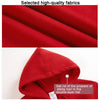 Zipper Cardigan Hooded Sweater Autumn Winter Fleece Coat Couple Sweatshirt, Size: M(Red)