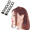 Elegance Hair Braider Flower Magic Hair Clip Queue Twist Plait Hairstyle Styling Accessories,Size:13.5x2.5cm(Black)