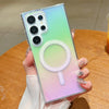 For Samsung Galaxy S25 Ultra 5G Gradient Color MagSafe Airbag Full Coverage Phone Case(Rainbow)