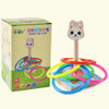 Kindergarten Children Wooden Panda Animal Throwing Ring Toss Games Activities Toys, Size: 9*9*14.7cm